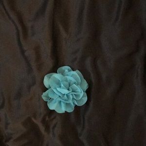 Teal Flower Hair Pin